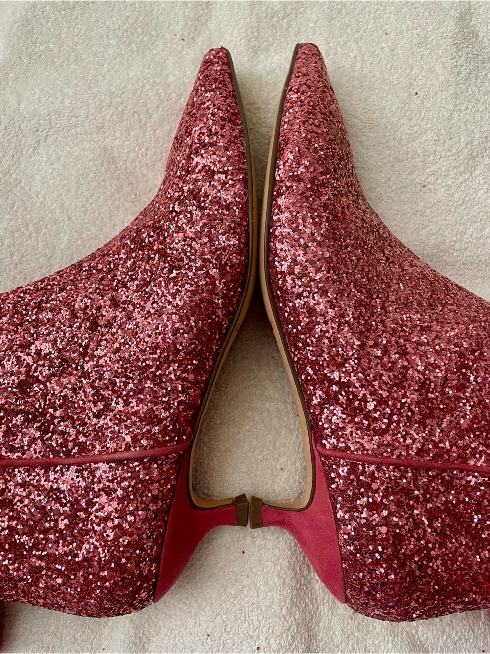 NWOT Kate Spade Glitter Kitten Heel Boot - Picture 5 of 12